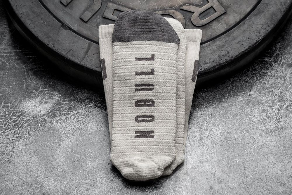 NOBULL Crew Socks - Arctic Dark Grey - Ireland (4536AHDUW)